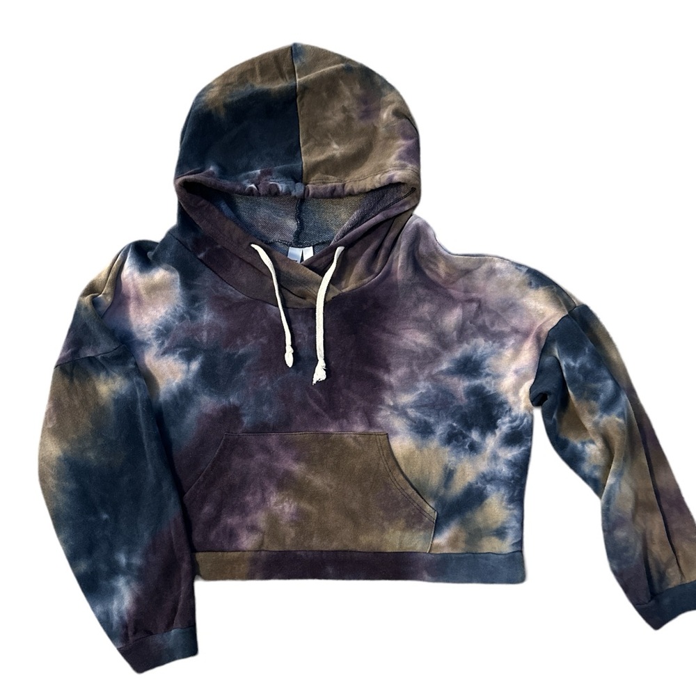 Zella cropped tie dye hoodie